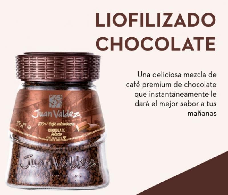 CAFÉ JUAN VALDEZ LIOFILIZADO CHOCOLATE 95 GR