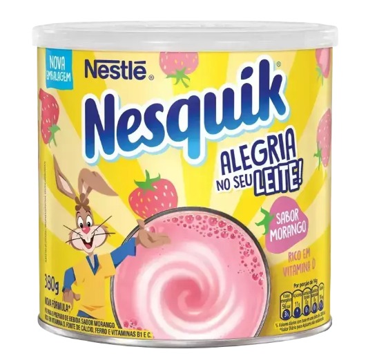 NESQUIK EN POLVO SABOR FRUTILLA 380GR