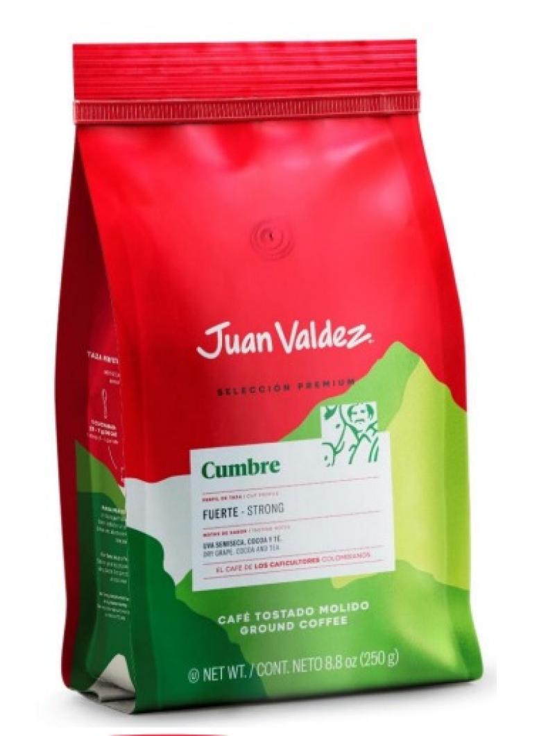 CAFE JUAN VALDEZ CUMBRE MOLIDO 250GRX12UND