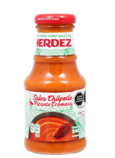 SALSA CHIPOTLE PICANTE CREMOSA HERDEZ *240GR