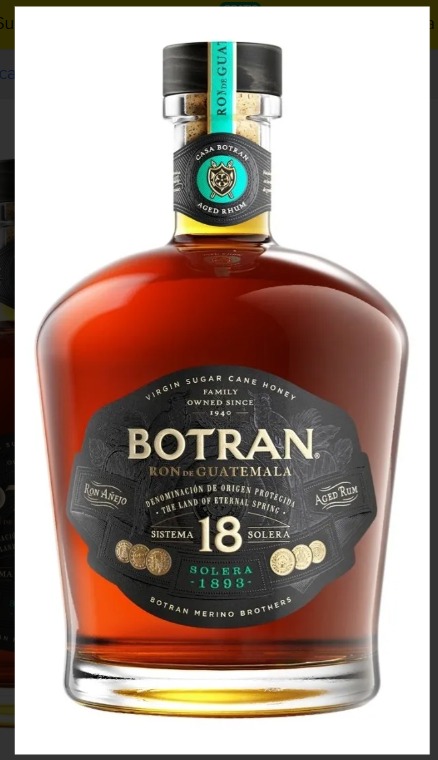 RON BOTRAN SOLERA 1893 18 AÑOS X750ML. - GUATEMALA