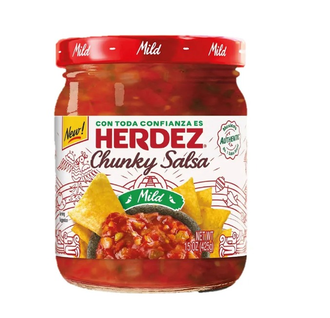 SALSA CHUNKY MILD herdez 425GR