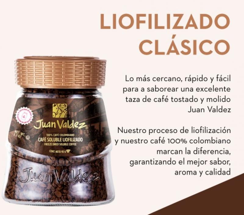 CAFE JUAN VALDEZ LIOFILIZADO CLASICO 95GR