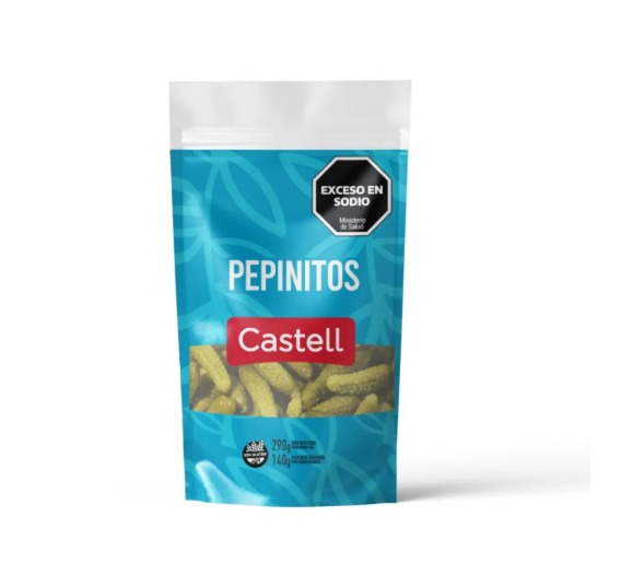 PEPINITOS CASTELL PESO NETO 290GR ESCURRIDO 140GR