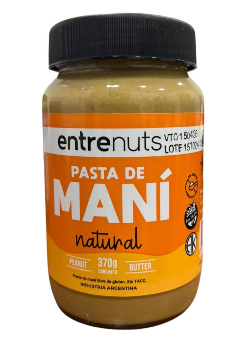 PASTA DE MANI NATURAL ENTRENUTS 370G