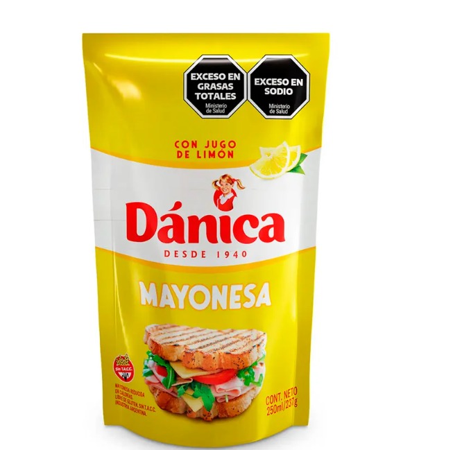 MAYONESA DANICA CON JUGO DE LIMON 250ML