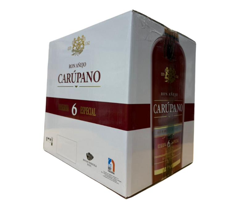 RON CARUPANO RESERVA 6 ESPECIAL 750CC - CAJA DE 12
