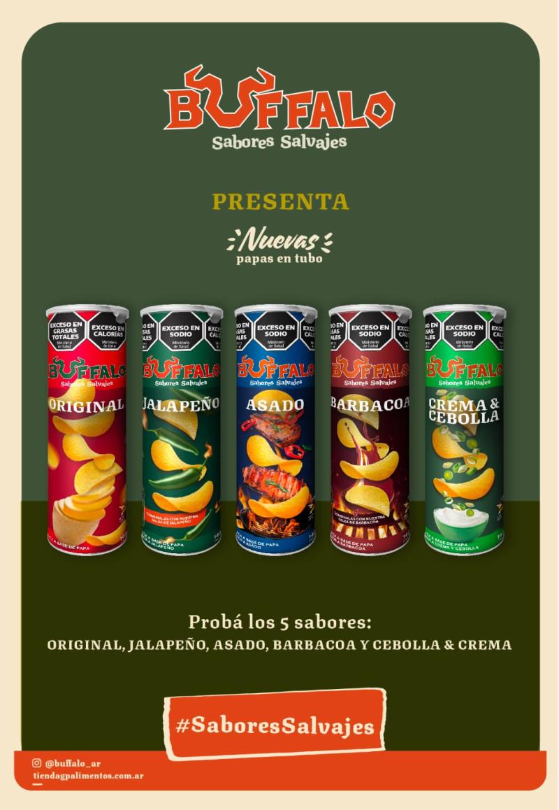 PAPAS SNACK BUFFALO X 140GR