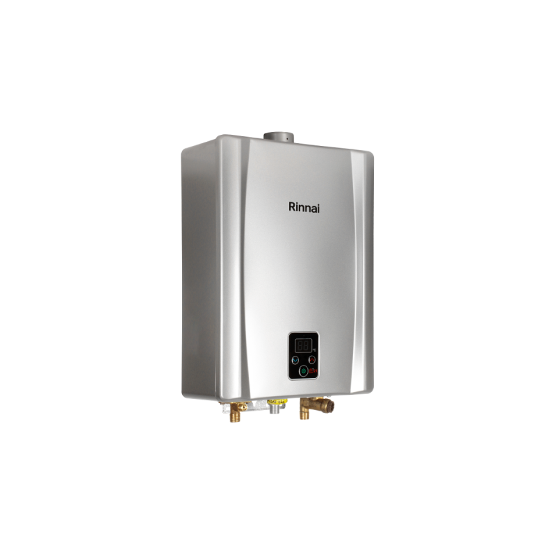 CALEFON RINNAI 21 LITROS DIGITAL GAS ENVASADO PLATEADO