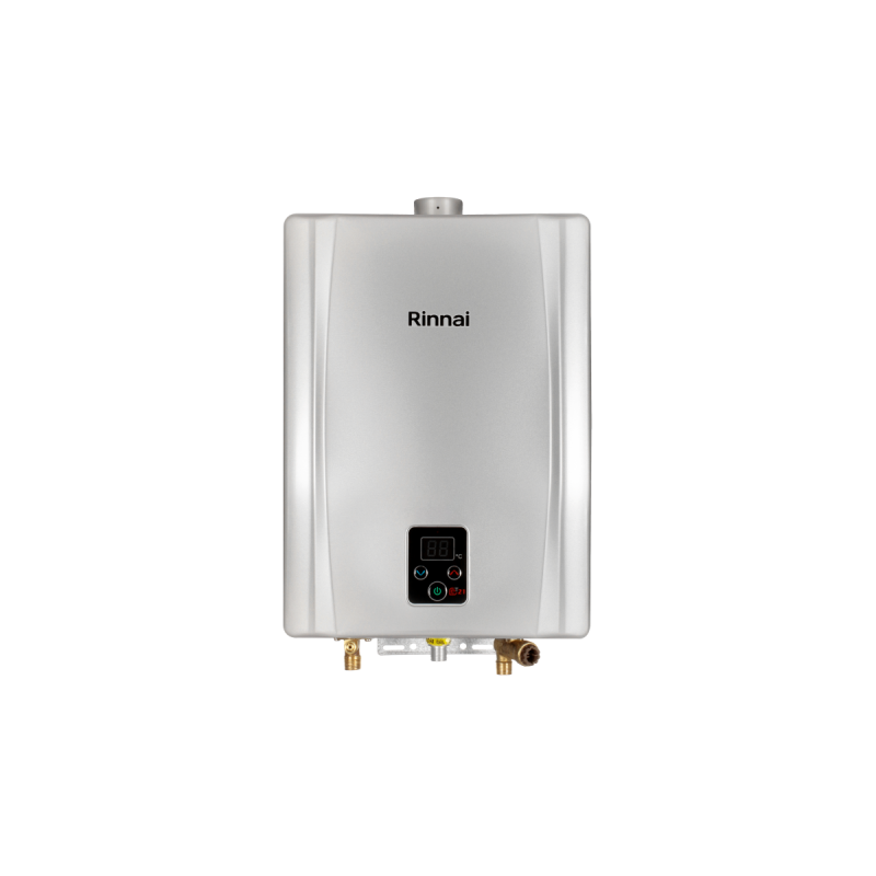 CALEFON RINNAI 21 LITROS DIGITAL GAS ENVASADO PLATEADO