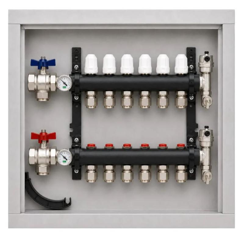 COLECTOR COMPLETO POLIAMIDA LUXUS HIDROFLEX 6 CIRCUITOS 16MM