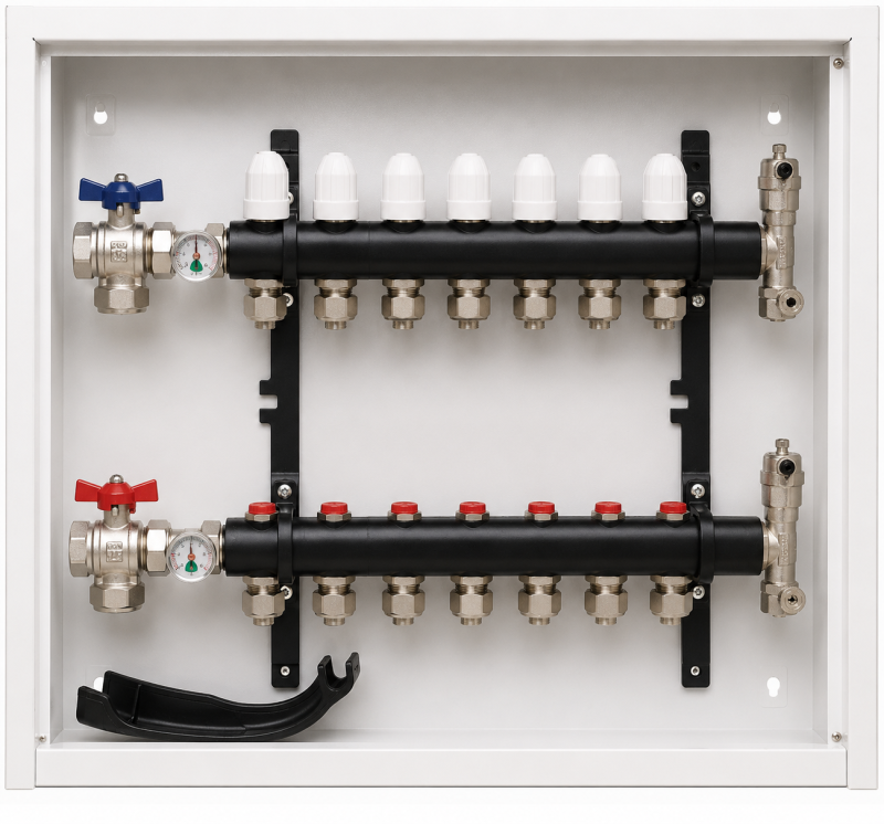 COLECTOR COMPLETO POLIAMIDA LUXUS HIDROFLEX 7 Circuitos 16MM