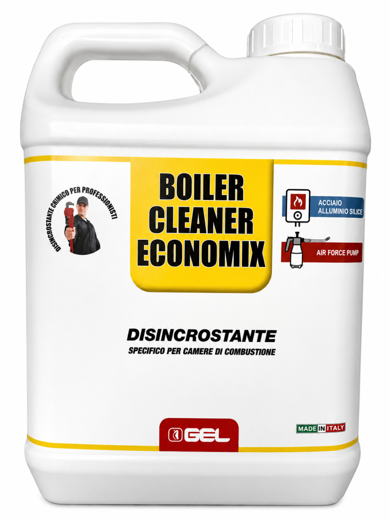 LIQUIDO LIMPIADOR CAMARA DE COMBUSTION CALDERA CONDENSACION ( BOILER CLEANER ECONOMIX ) 1 LITRO GEL