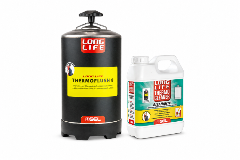 KIT LL THERMOFLUSH  8 LAVADO DE INTERCAMBIADORES EN CIRCUITOS PRIMARIOS MARCA GEL