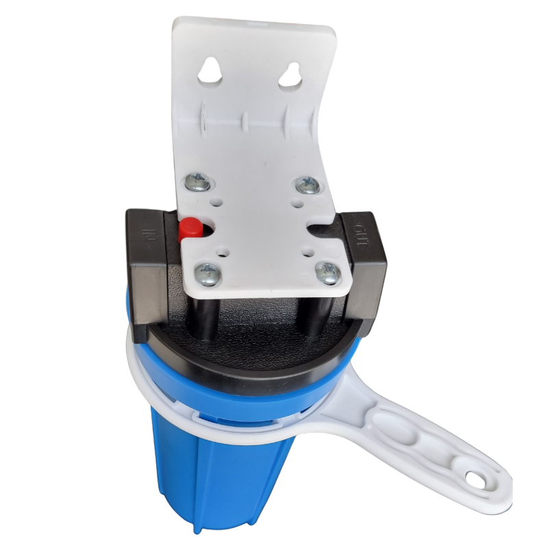 CARCASA AZUL 10X2.5 PORTA FILTRO CON ROSCA DE 3/4 DE BRONCE PARA TRATAMIENTO DE AGUA