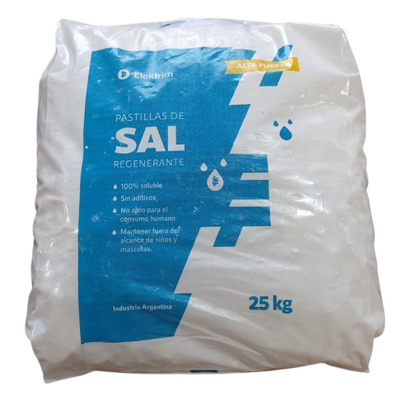 BOLSA DE PASTILLAS SAL X 25KG PARA ABLANDADORES ELEKTRIM