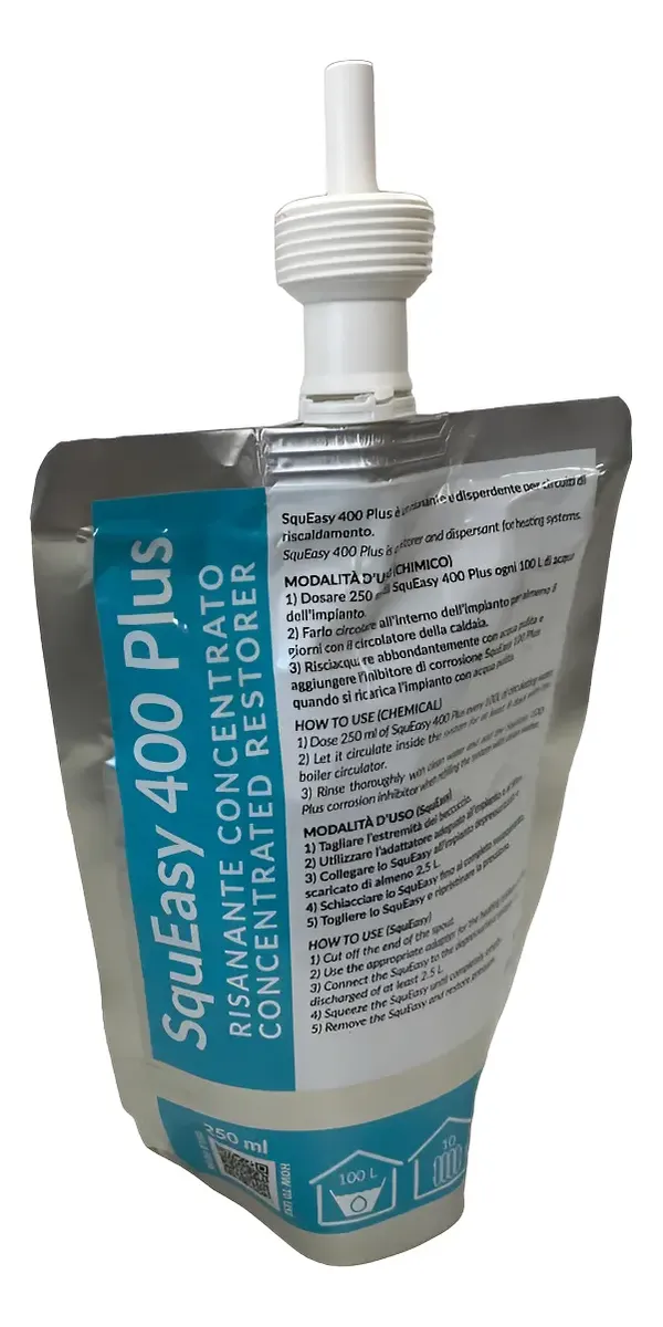 LIQUIDO SQUEASY ( SACHET ) MANTA 400 PLUS PARA LAVADO DE RADIADORES 250 ML