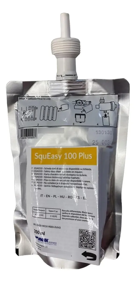 LIQUIDO SQUEASY ( SACHET ) MANTA 100 PLUS ANTICORROSIVO FILMANTE POS LAVADO 250 ML