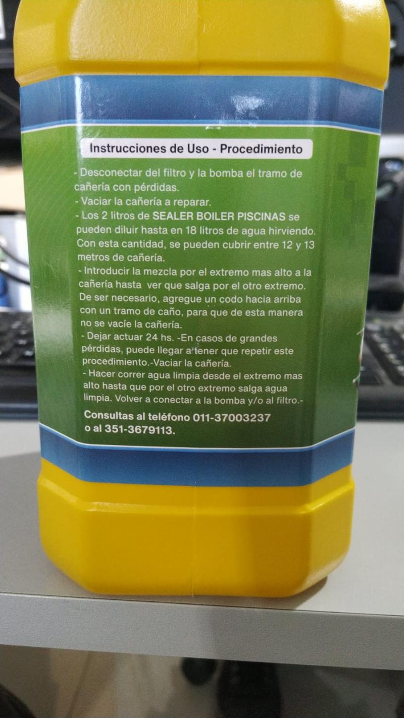 LIQUIDO SELLADOR PARA CAÑERIA DE PISCINAS SEALER BOILER X2LTS (TAPA AZUL)