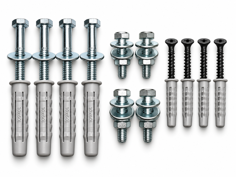 KIT DE TARUGOS 12MM Y 8MM CON TORNILLOS PARA AIRE ACONDICIONADO
