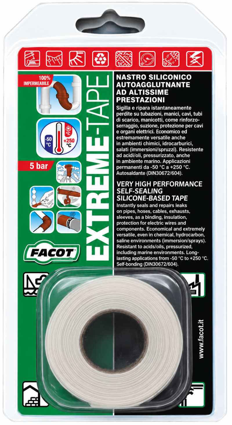 CINTA AUTOSELLANTE DE TUBERIAS EXTREME TAPE X 25.4 MM X 3 METROS