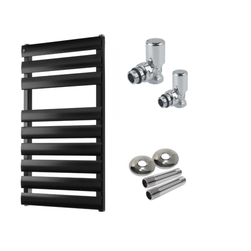 COMBO TOALLERO ITALIANO FIRENZE 800X450 NEGRO AGUA + KIT COMPLETO DISEÑO