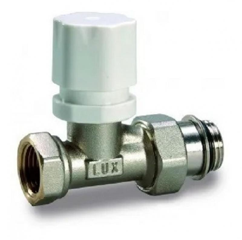 VALVULA RECTA TERMOSTATIZABLE DE 1/2" LUXOR ITALIANA PARA RADIADOR