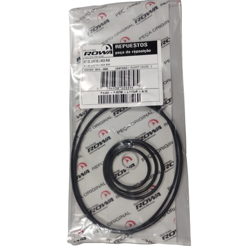KIT DE JUNTAS PARA BOMBA ROWA LINEA MAX