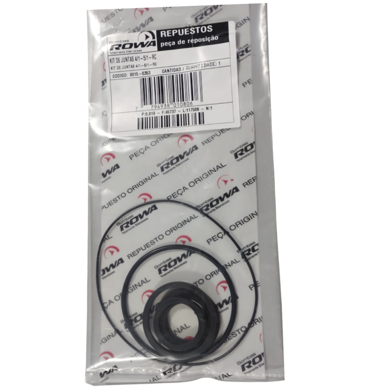 KIT DE JUNTAS PARA BOMBA ROWA CALEFACCION 4/1 - 5/1 - RC