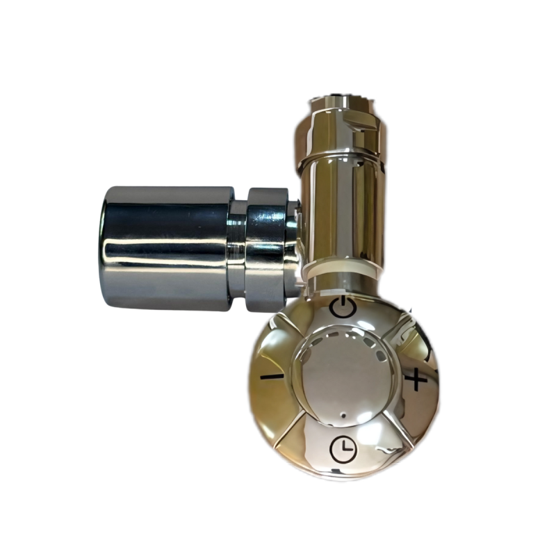 KIT DE VALVULA CONVERSION ELECTRICO PARA TOALLERO A AGUA CROMADO