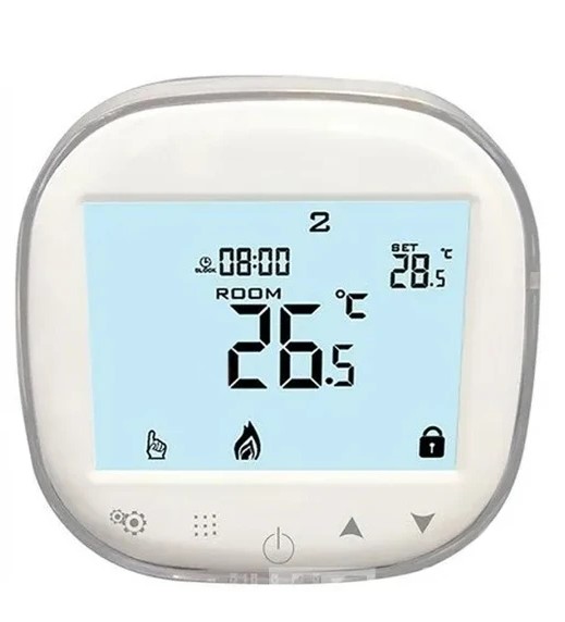 TERMOSTATO WIFI PROGRAMABLE PANTALLA BLANCA ASUA