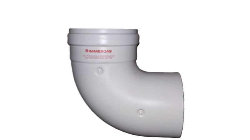CODO COAXIAL A 90º PARA VENTILACION IMMERGAS Ø60/100