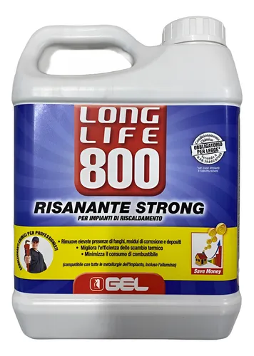 LIQUIDO DISPERSANTE Y LIMPIADOR ( LL800 ) 1 LITRO MARCA GEL para cañerias de calefaccion