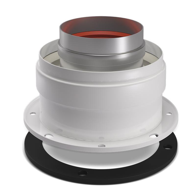 BASE PARA CONEXION VENTILACION VERTICAL COAXIAL FERROLI Ø60/100