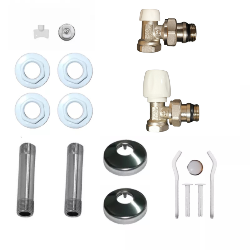 KIT DE INSTALACION COMPLETO ICMA PARA RADIADOR ITALIANO