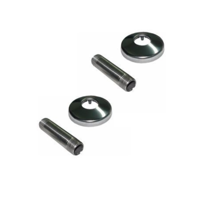 JUEGOS DE 2 ROSETAS Y 2 NIPLE PARA RADIADOR