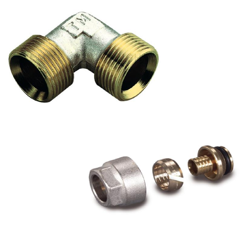 Codo Rapido Macho Macho 3/4 + Adaptador De Tubo De Ø20