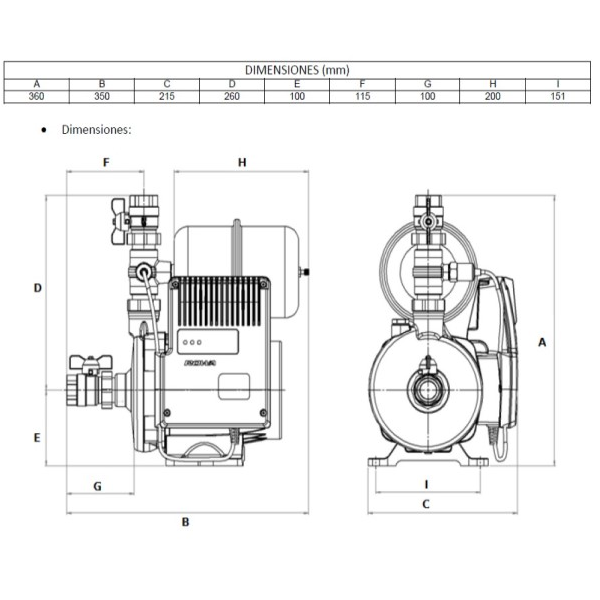 BOMBA ROWA PRESURIZADORA MAX PRESS 26 E