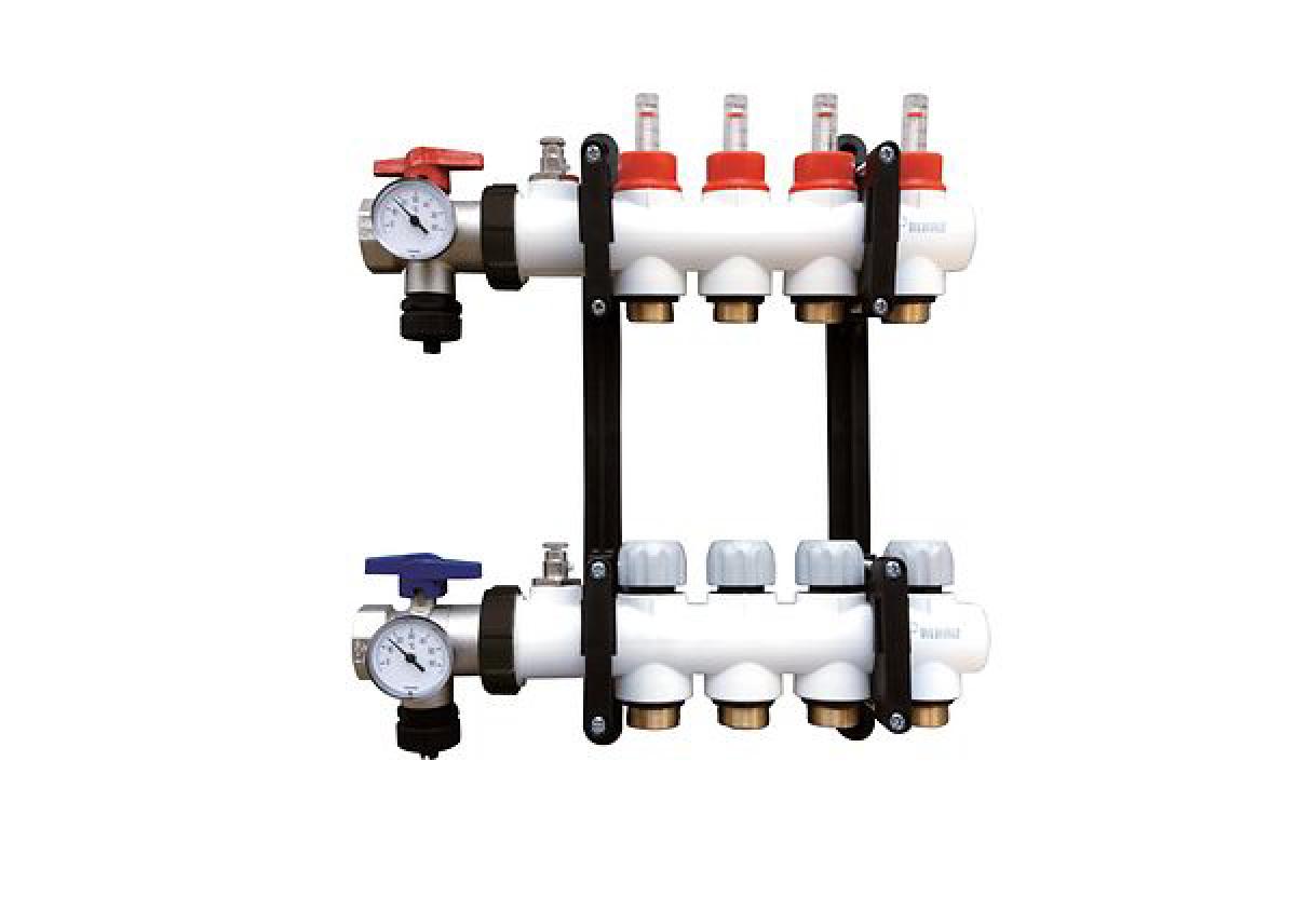 Combo Colector Completo Rehau Polimero 9 Circuitos De 16mm