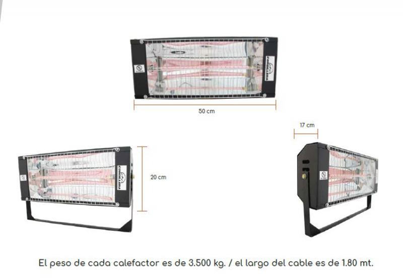 CALEFACTOR INDUSTRIAL EXTERIOR 2000W