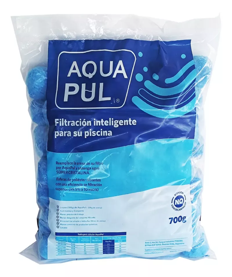 Accesorio Pileta Carga Filtrante Aquapul Para Filtro Lacus