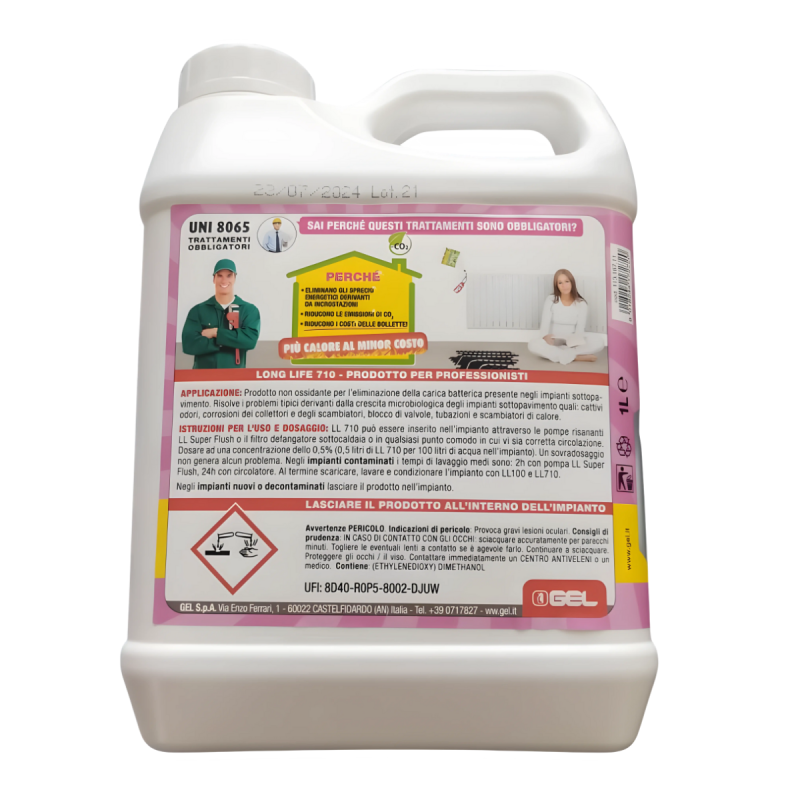 Gel Long Life 710 Biocida Para Circuito De Calefaccion