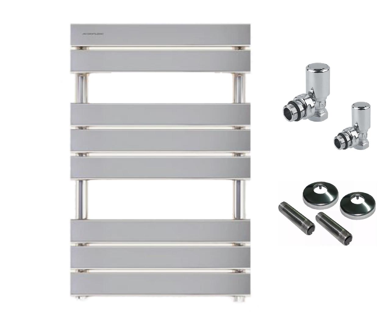 Toallero De Agua Euterma Piatto 800 Cromado + Combo diseño