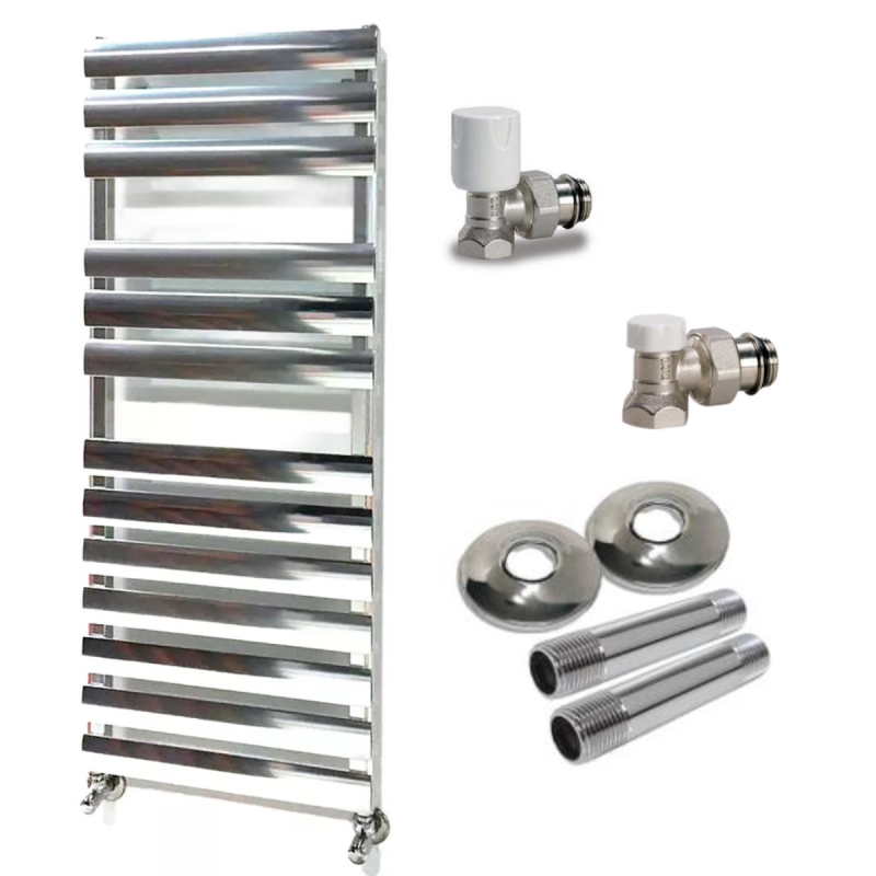 COMBO TOALLERO ITALIANO FIRENZE 1200X450 LUX AGUA + KIT COMPLETO