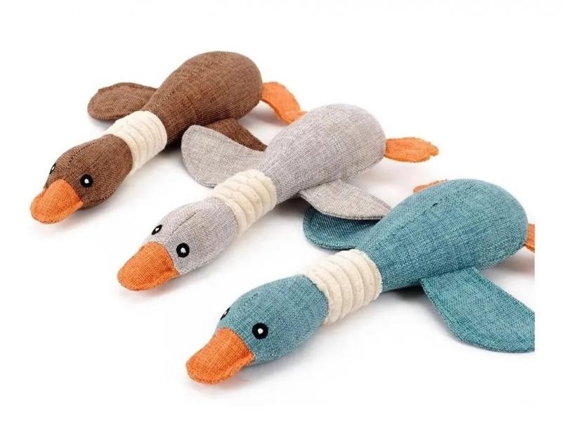Juguete Peluche Pato C/sonido Perros Cachorros Mascotas