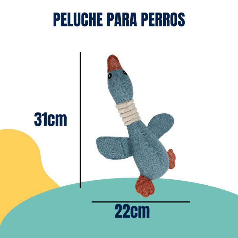 Juguete Peluche Pato C/sonido Perros Cachorros Mascotas