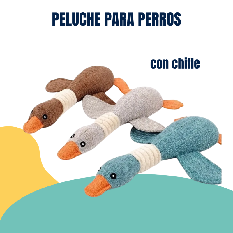 Juguete Peluche Pato C/sonido Perros Cachorros Mascotas