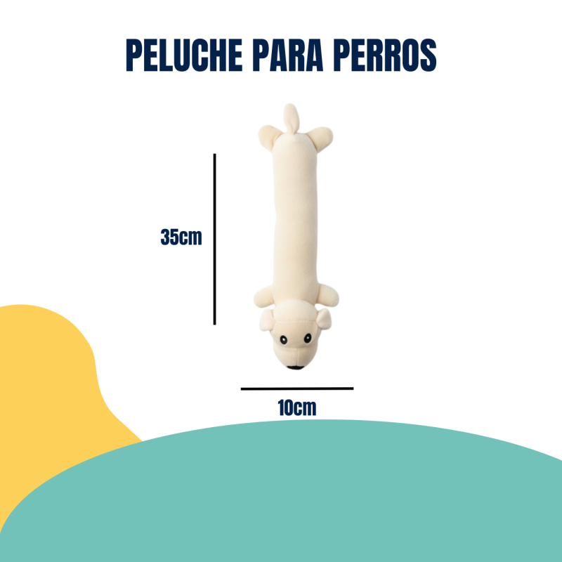 Juguete Peluche Perro Largo Con Chifle Petlisis Mascotas