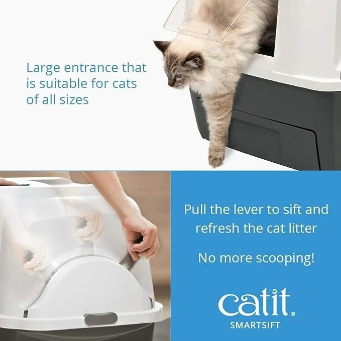 Litera Catit Autolimpiante Smartsift Baño C/filtro Mascotas