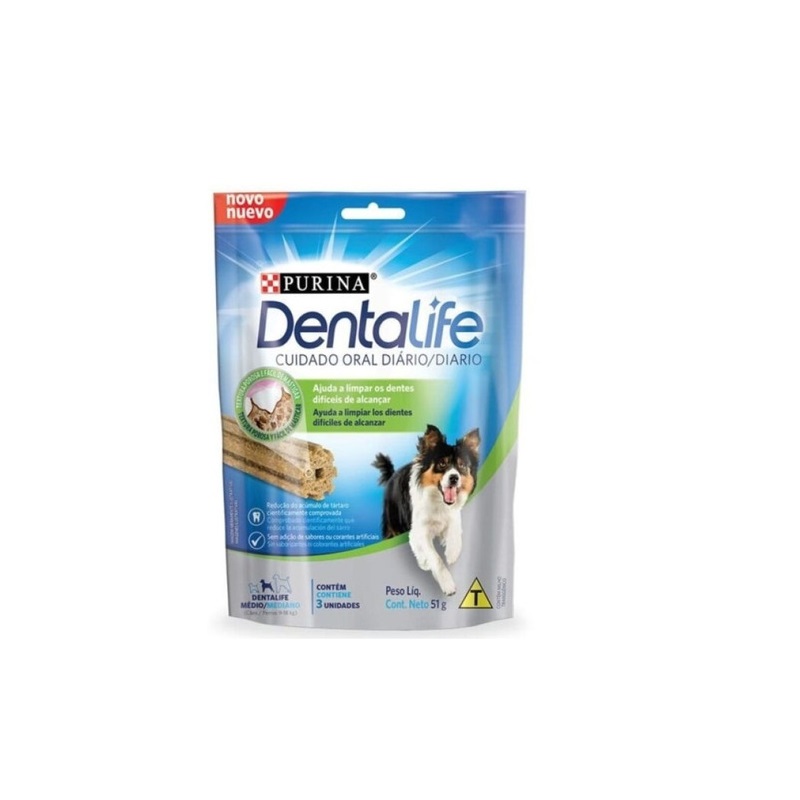 Snack para perro Dentalife Sticks Cuidado Oral Diario Raza Mediana 119g